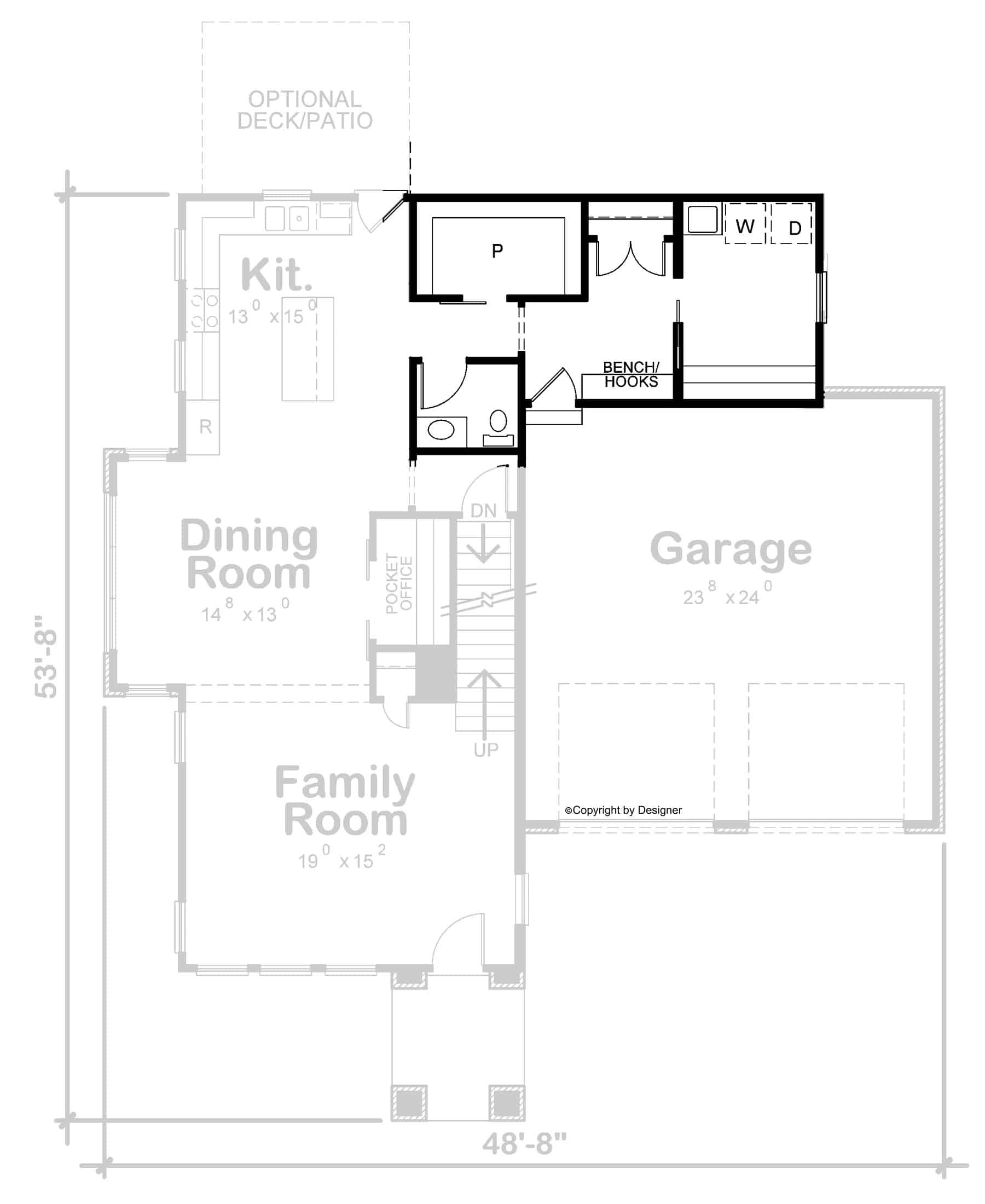 Alternative Main Level Layout