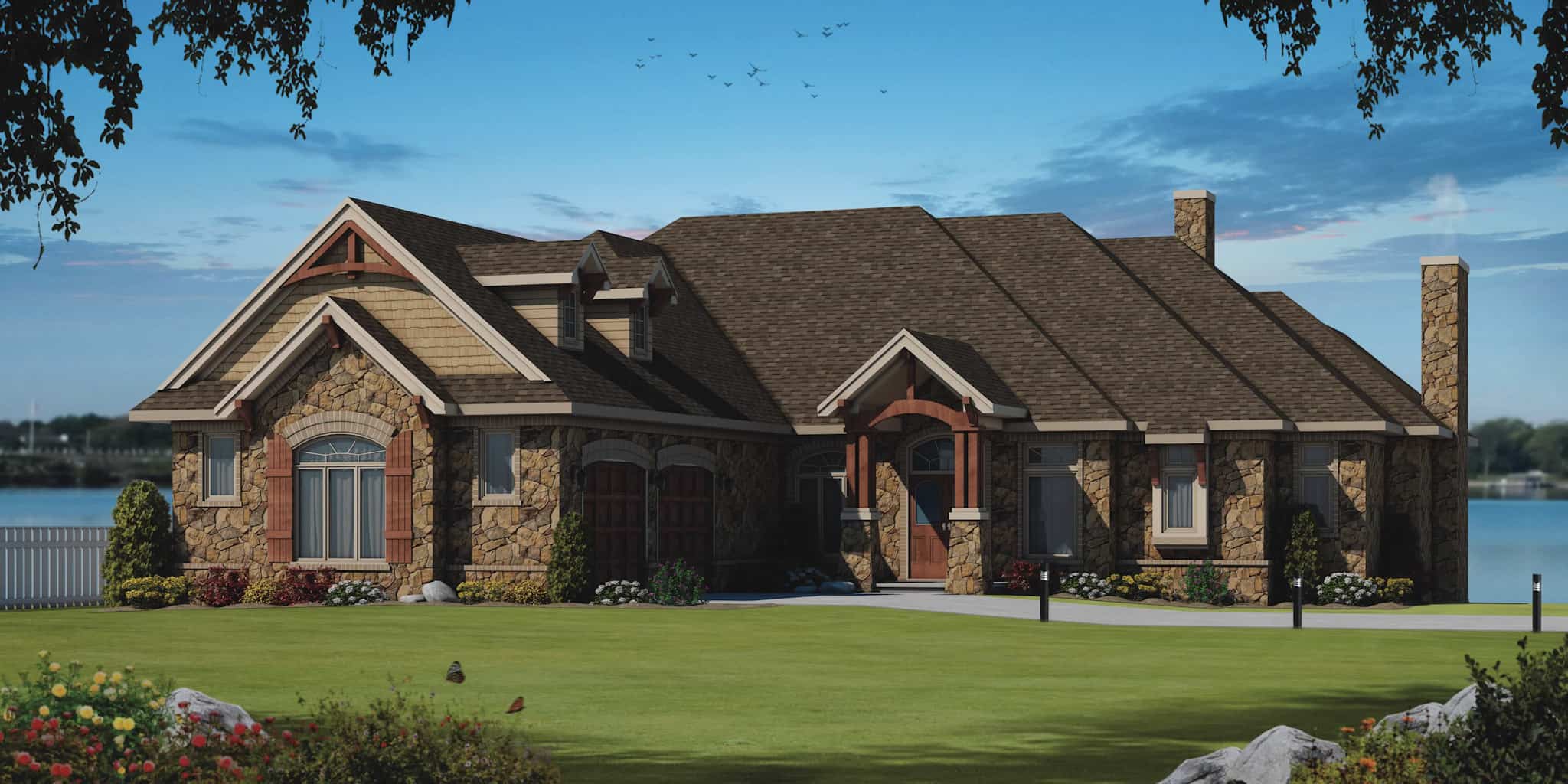 Craftsman House Plan - 4 Bedrms, 5.5 Baths - 8106 Sq Ft - #120-2781