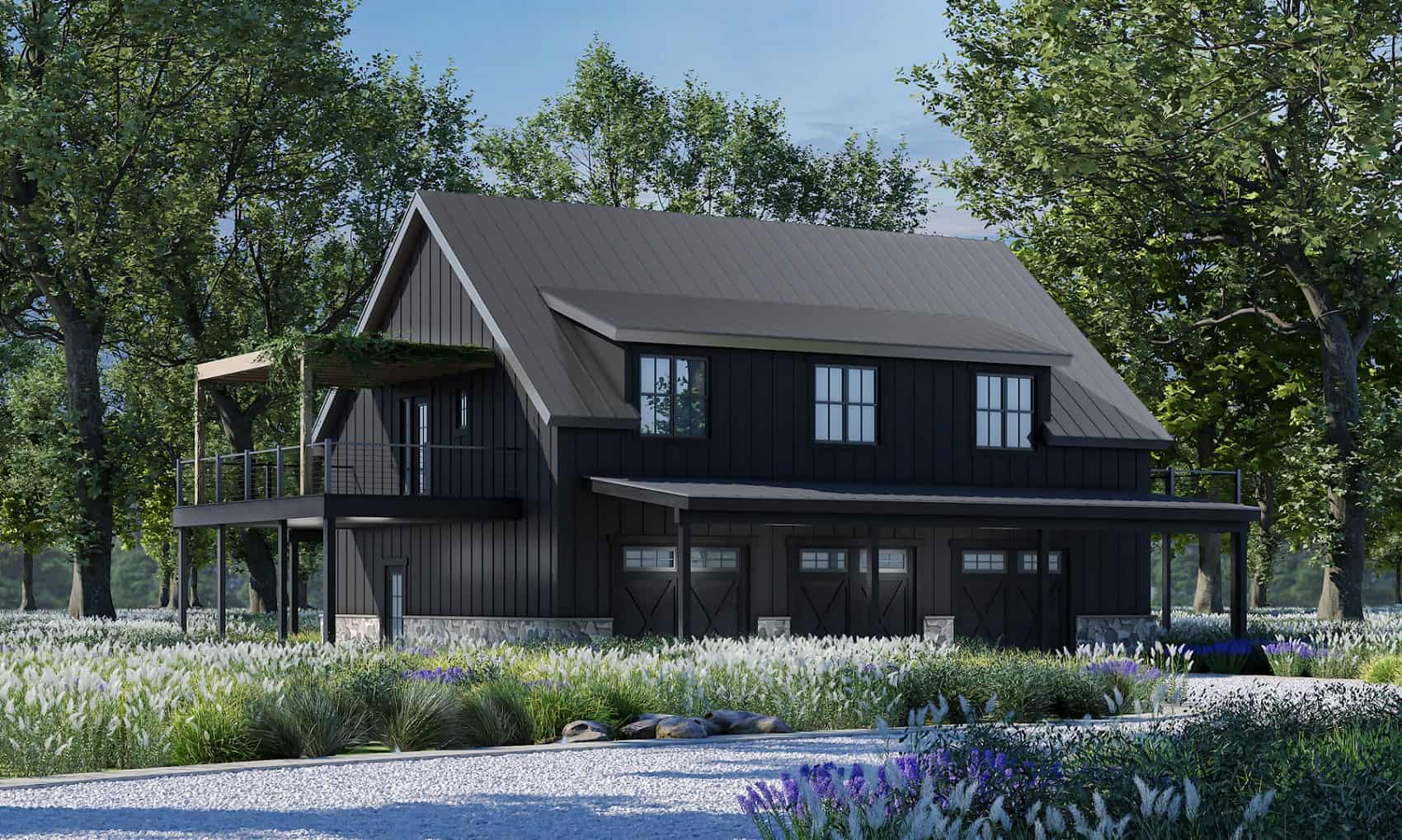 1 Bedroom, 1565 Sq Ft Garage w/Apartments Home Plan | Plan #120-2788