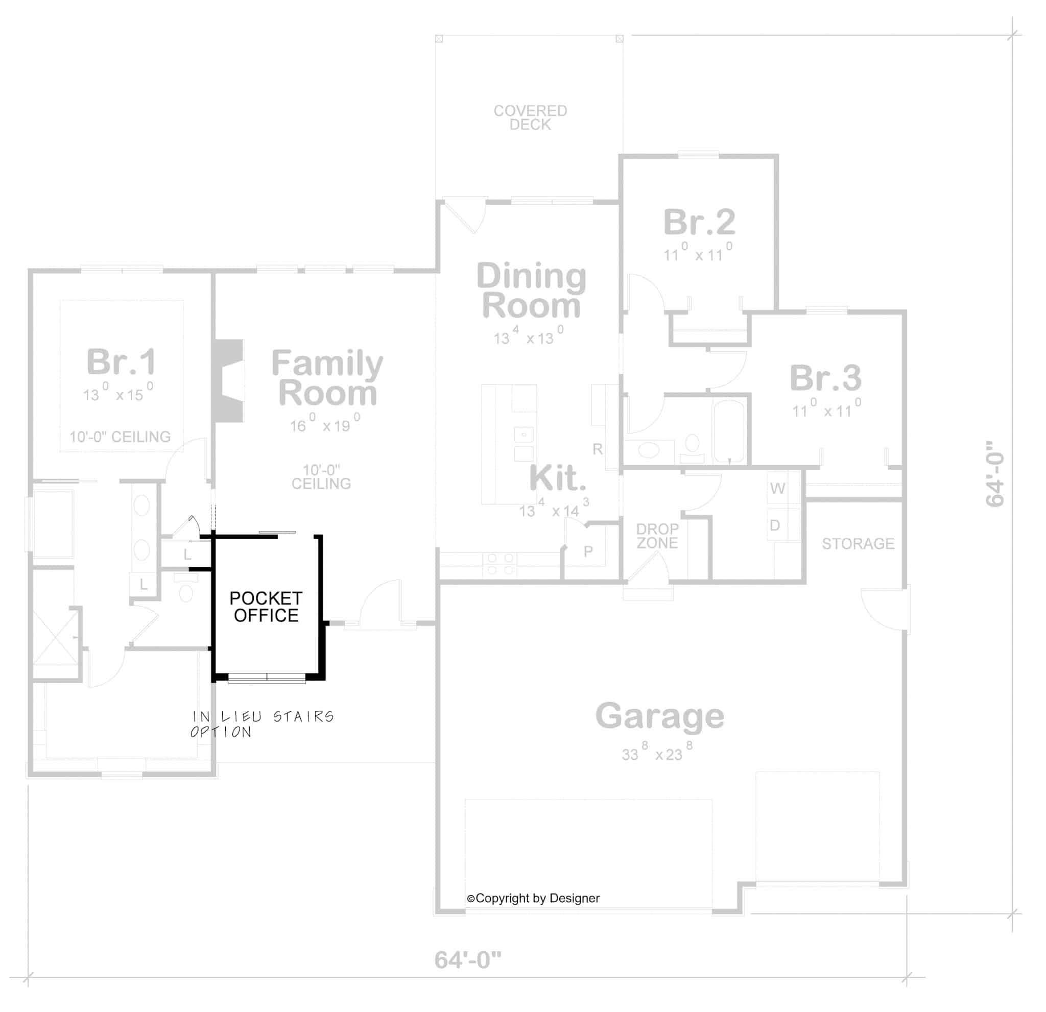 Basement Option Stair Location