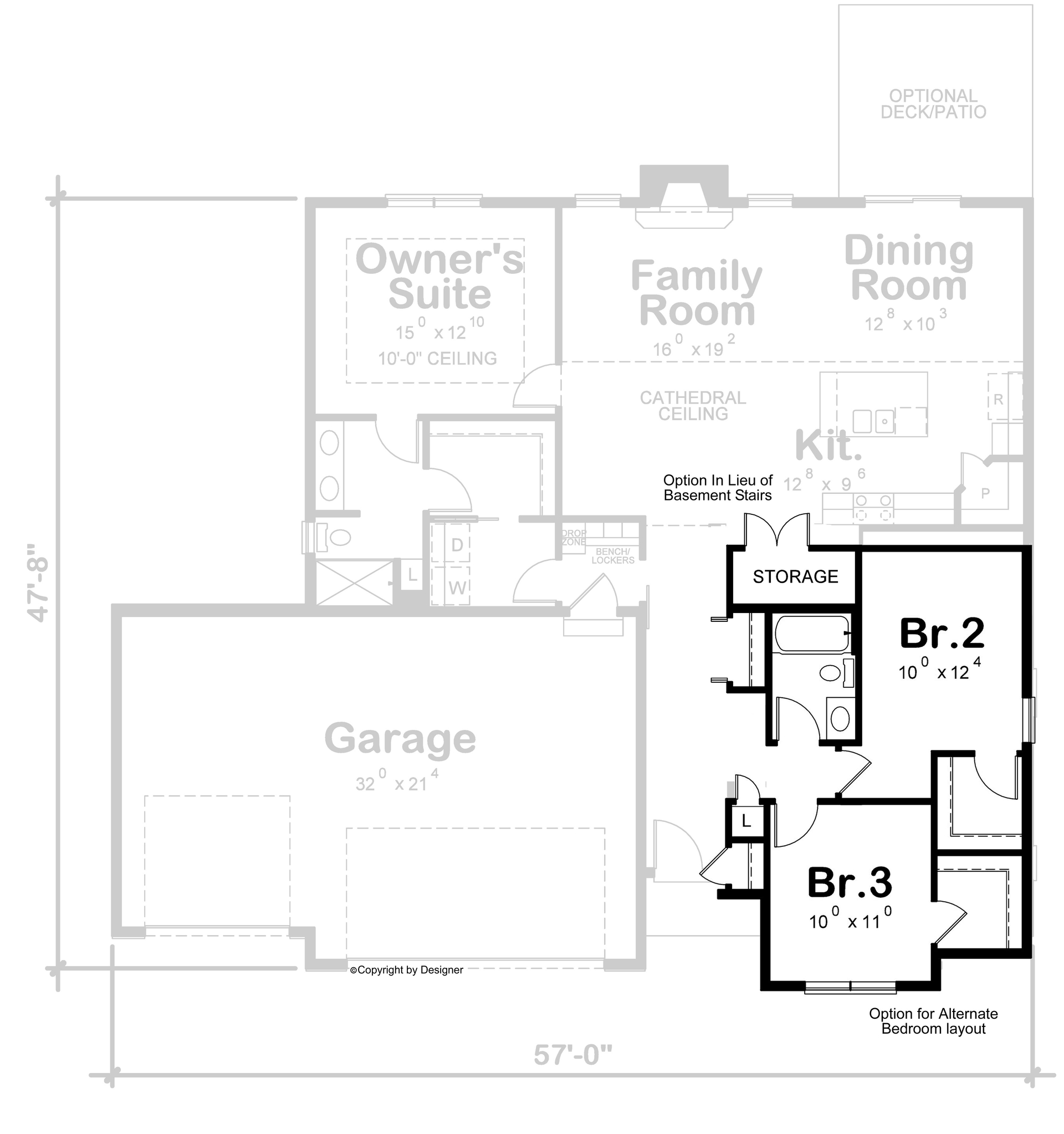 Basement Option Stair Location