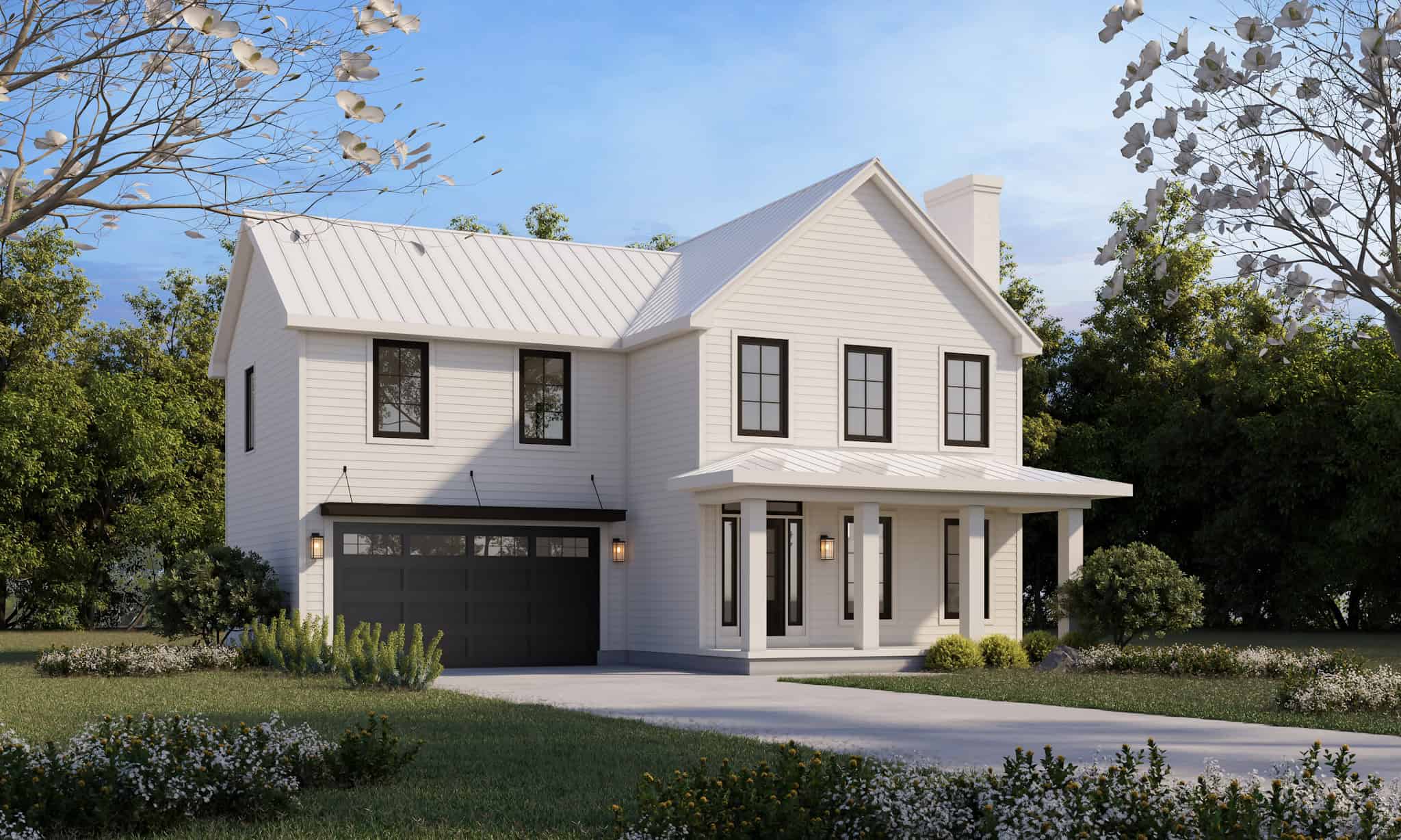 Modern Farmhouse Home Plan - 4 Bedrms, 2.5 Baths - 1826 Sq Ft - #120-2814