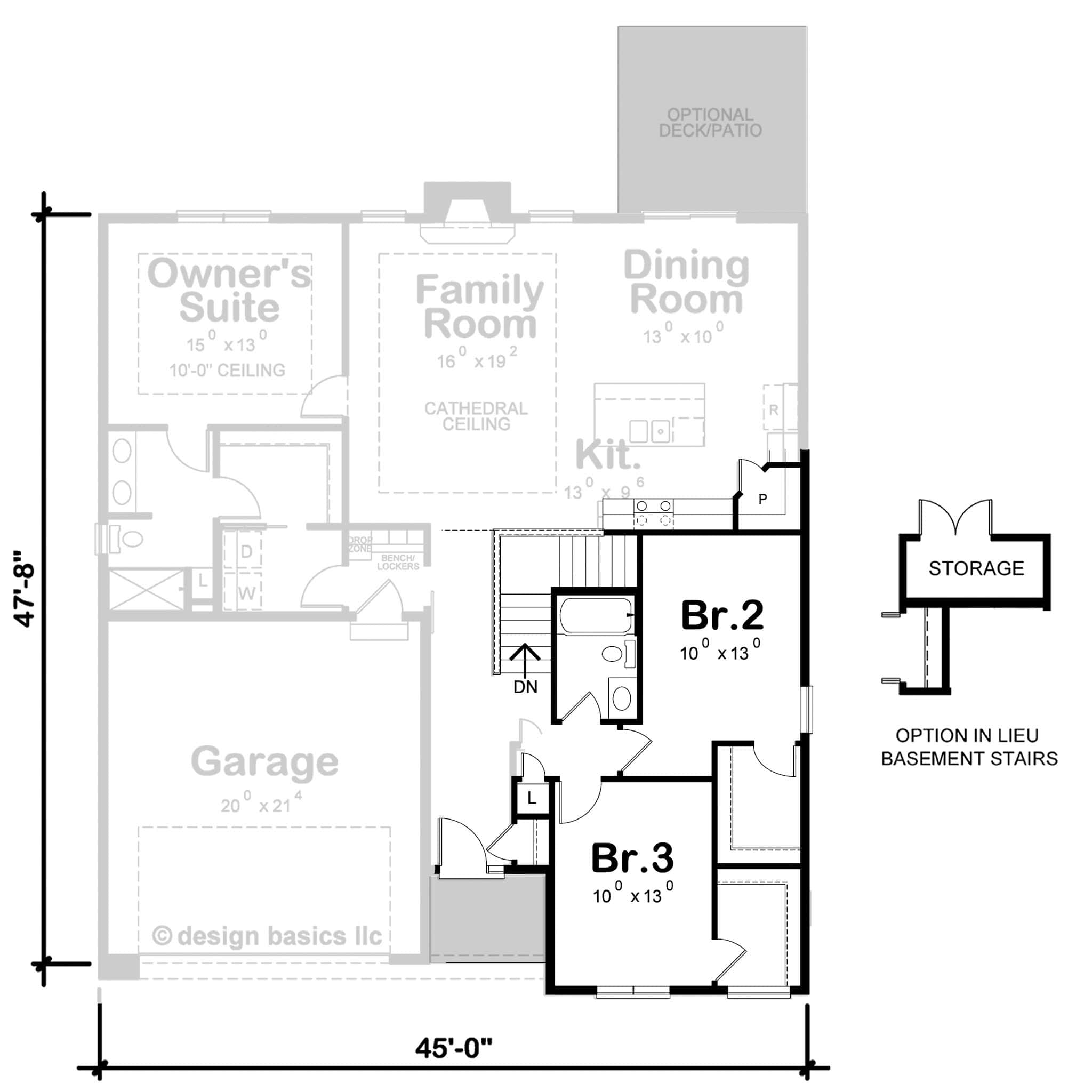 Basement Option Stair Location