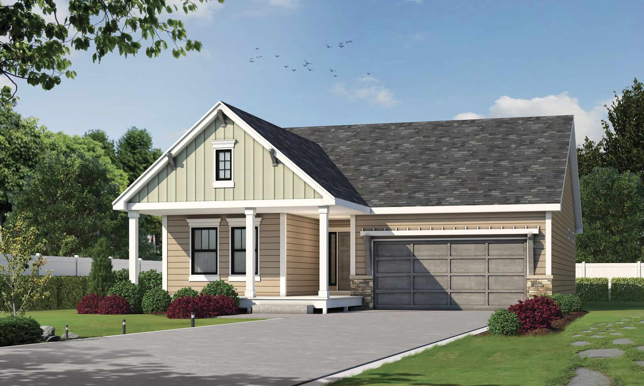 2-Bedroom, 1584 Sq Ft Traditional Home Plan - 120-2835 - Main Exterior