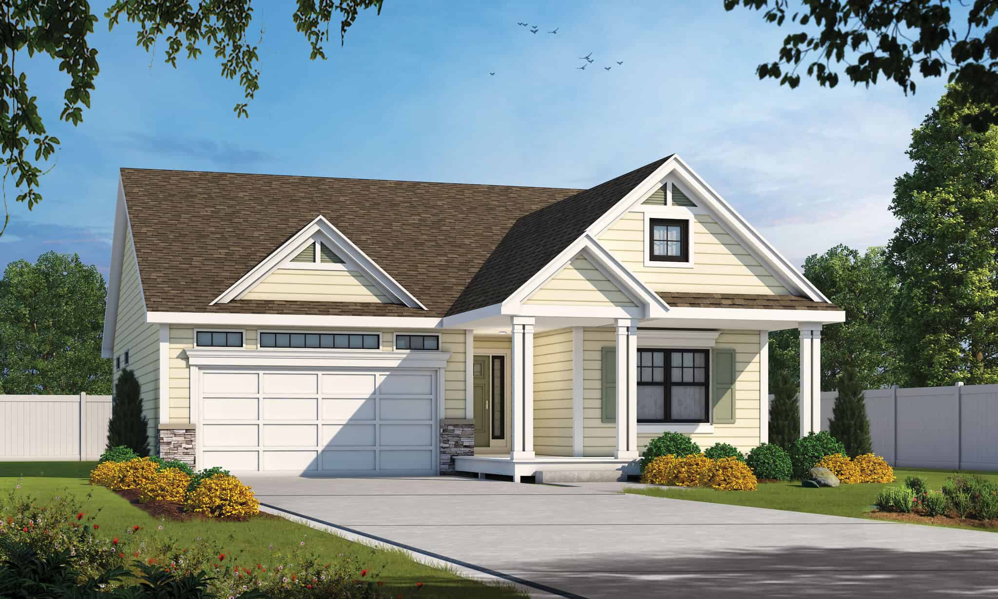 Traditional Home Plan - 2 Bedrms, 2.5 Baths - 1511 Sq Ft - #120-2856