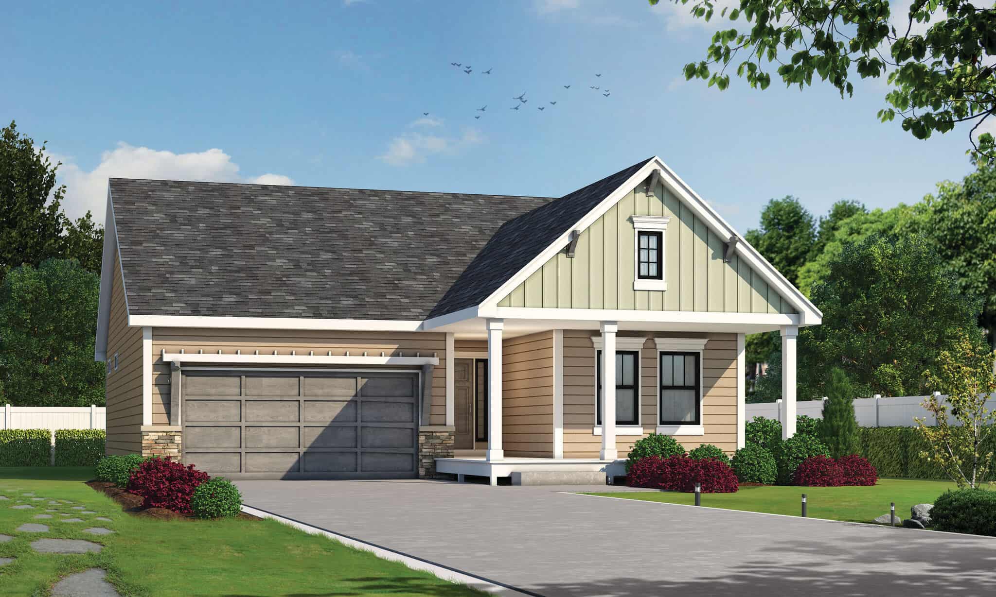 Country House Plan - 2 Bedrms, 2 Baths - 1504 Sq Ft - #120-2860