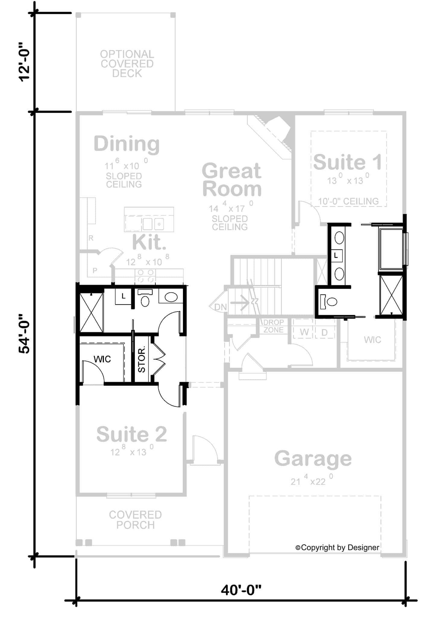 Alternative Main Level Layout