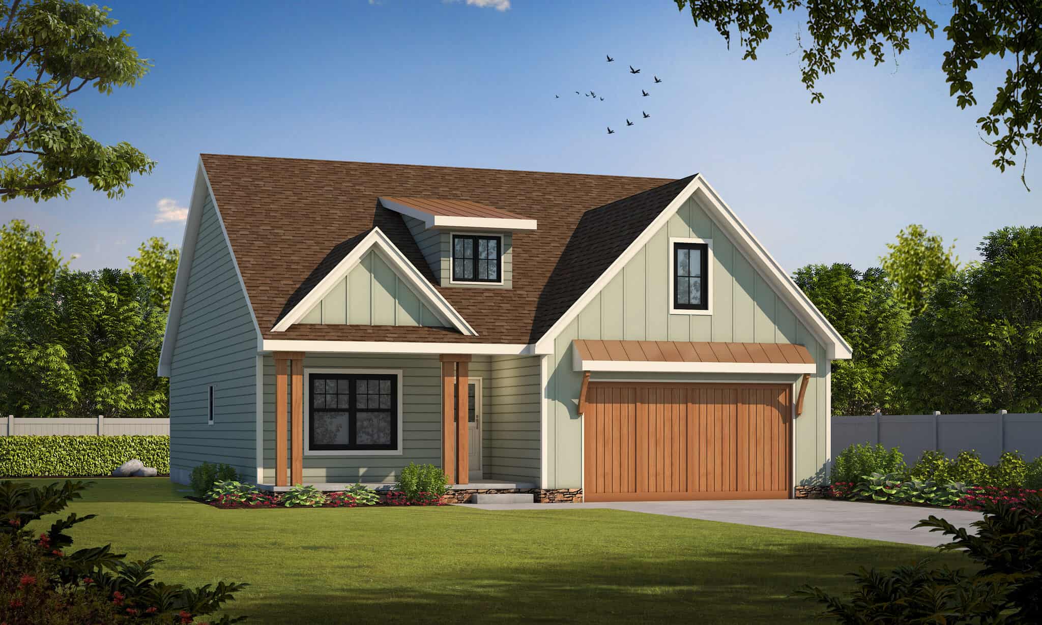 Craftsman House Plan - 2 Bedrms, 2.5 Baths - 1518 Sq Ft - #120-2862