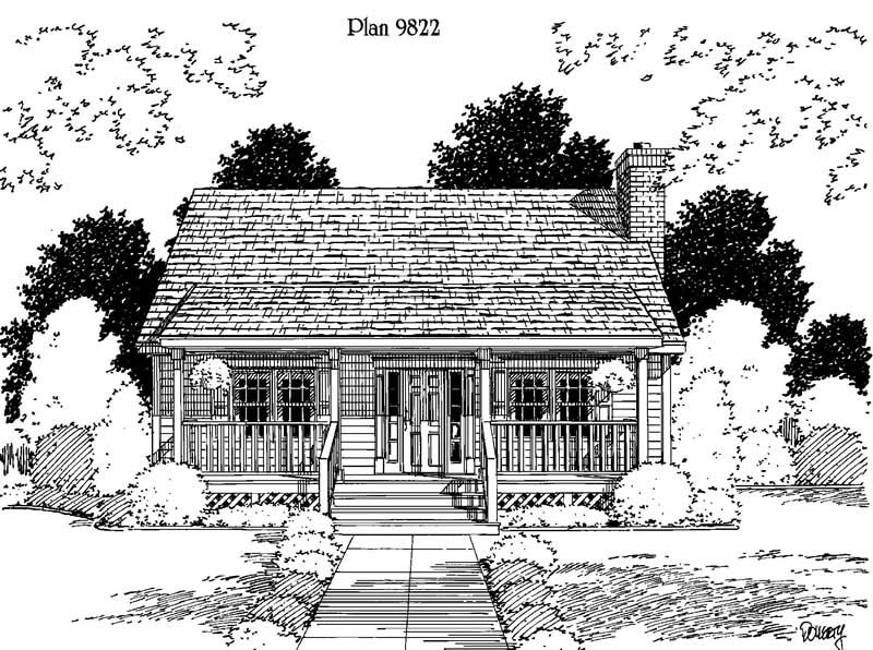 3-Bedroom, 1433 Sq Ft Small House Plans - 121-1006 - Main Exterior