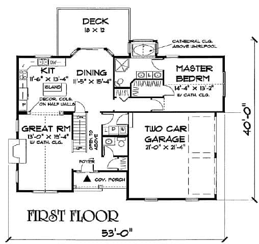 Floor Plan First Story