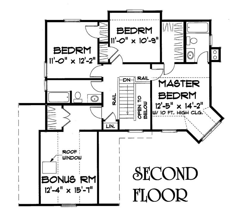 Second Level Floor Plan
