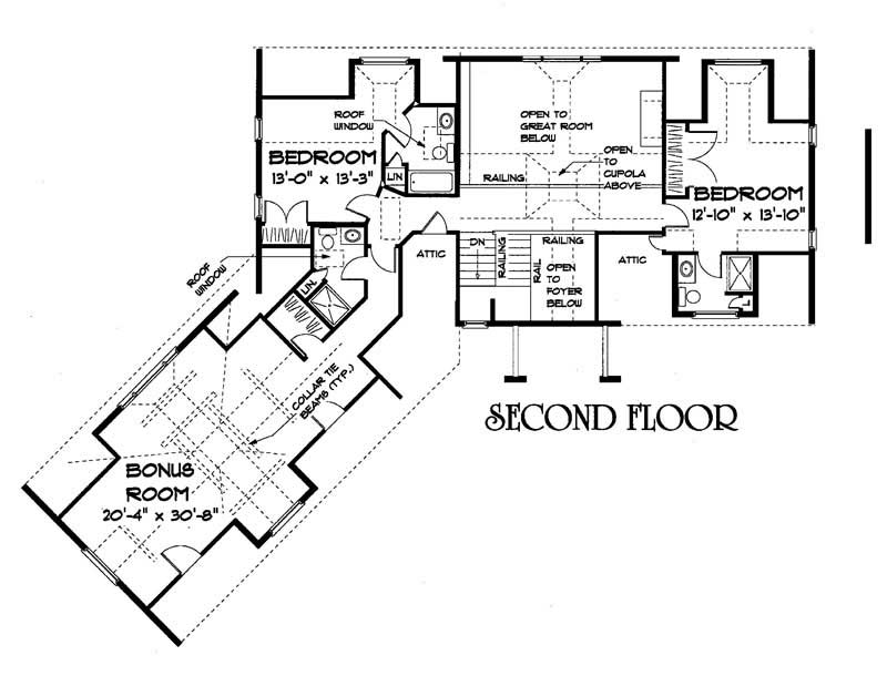 Second Level Floor Plan
