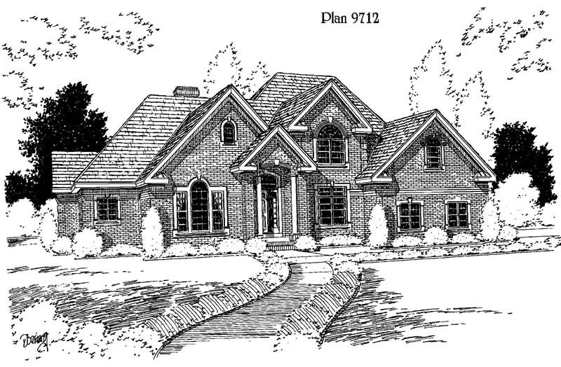 4-Bedroom, 3516 Sq Ft Luxury Home Plan - 121-1027 - Main Exterior