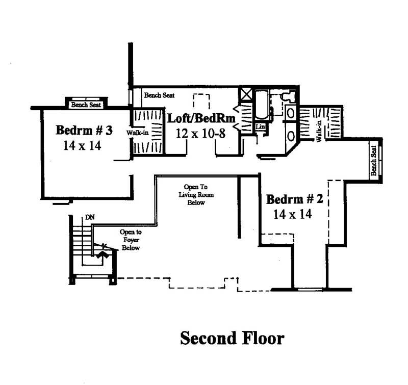 Second Level Floor Plan