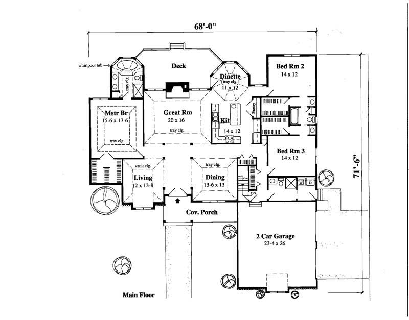 Main Level Floor Plan