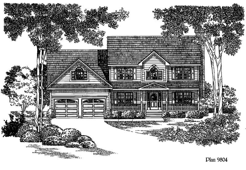 3-Bedroom, 1935 Sq Ft Home Plan - 121-1042 - Main Exterior