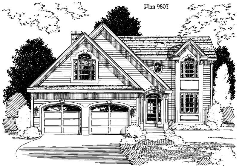 3-Bedroom, 1657 Sq Ft Home Plan - 121-1043 - Main Exterior