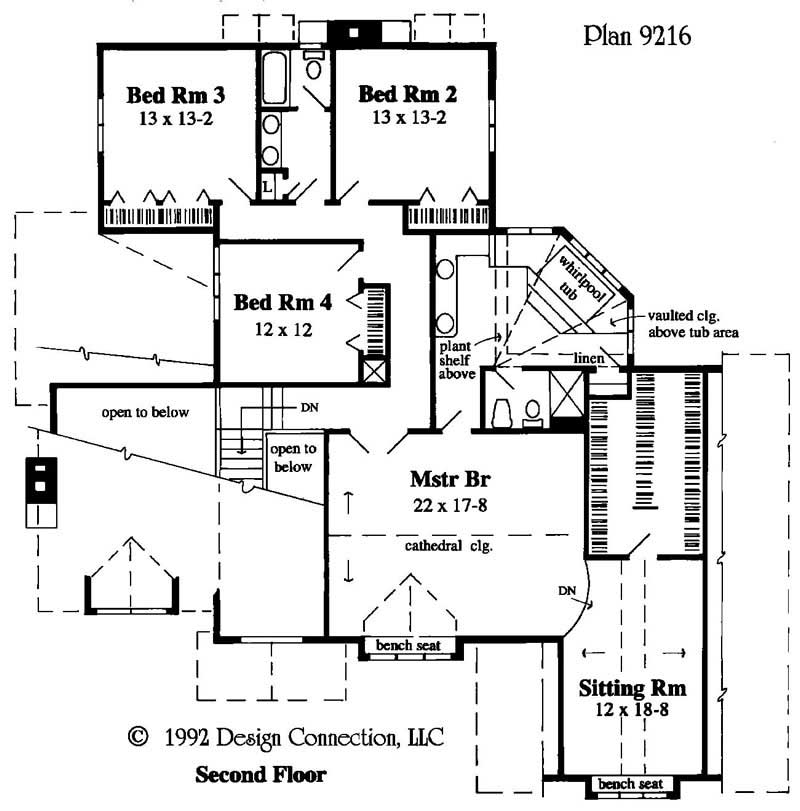 Second Level Floor Plan