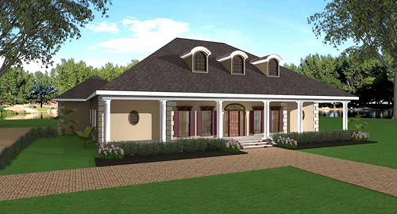 3-Bedroom, 2446 Sq Ft European Home Plan - 123-1014 - Main Exterior