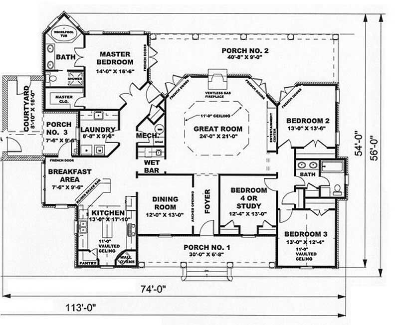 Main Floor Plan Close Up