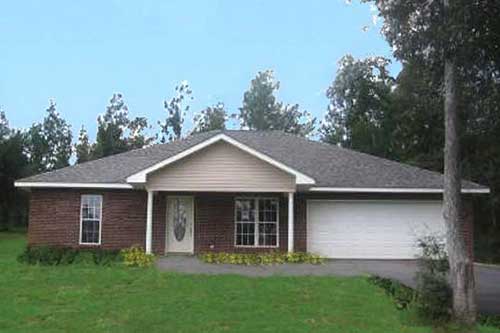 3-Bedroom, 1500 Sq Ft Ranch House Plan - 123-1089 - Front Exterior