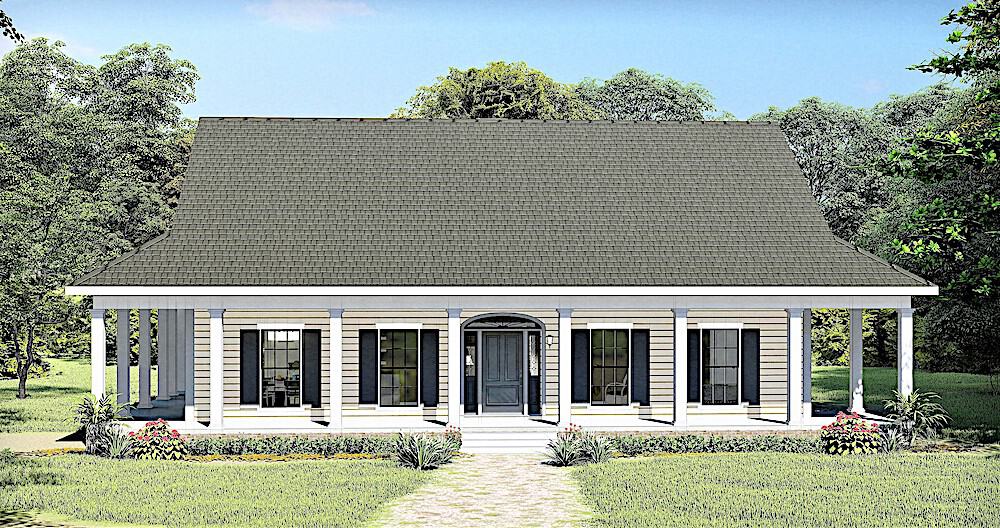 3-Bedroom, 2159 Sq Ft Ranch Home - Plan #123-1110 - Main Exterior