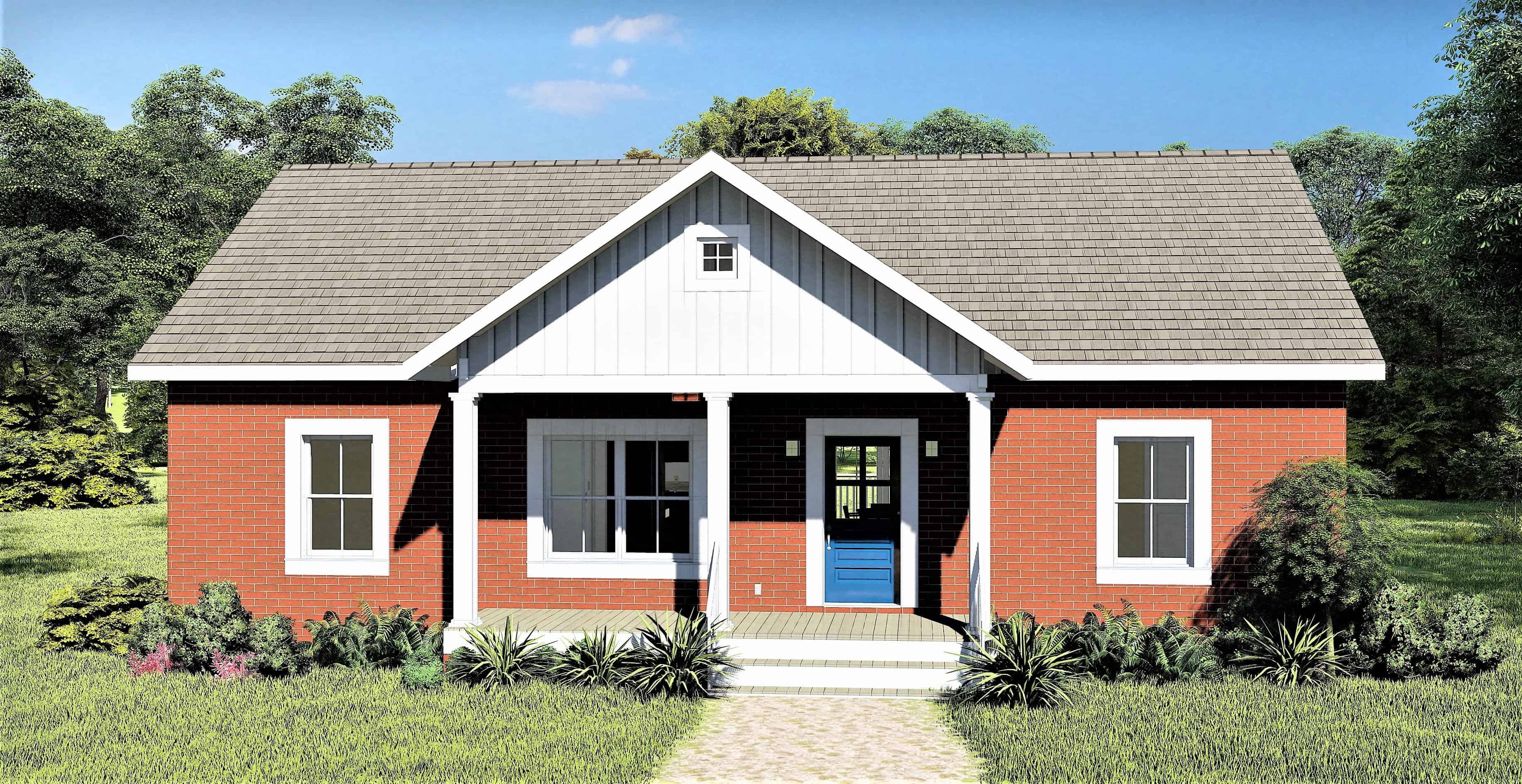 3-Bedroom, 1311 Sq Ft Ranch Home - Plan #123-1111 - Main Exterior