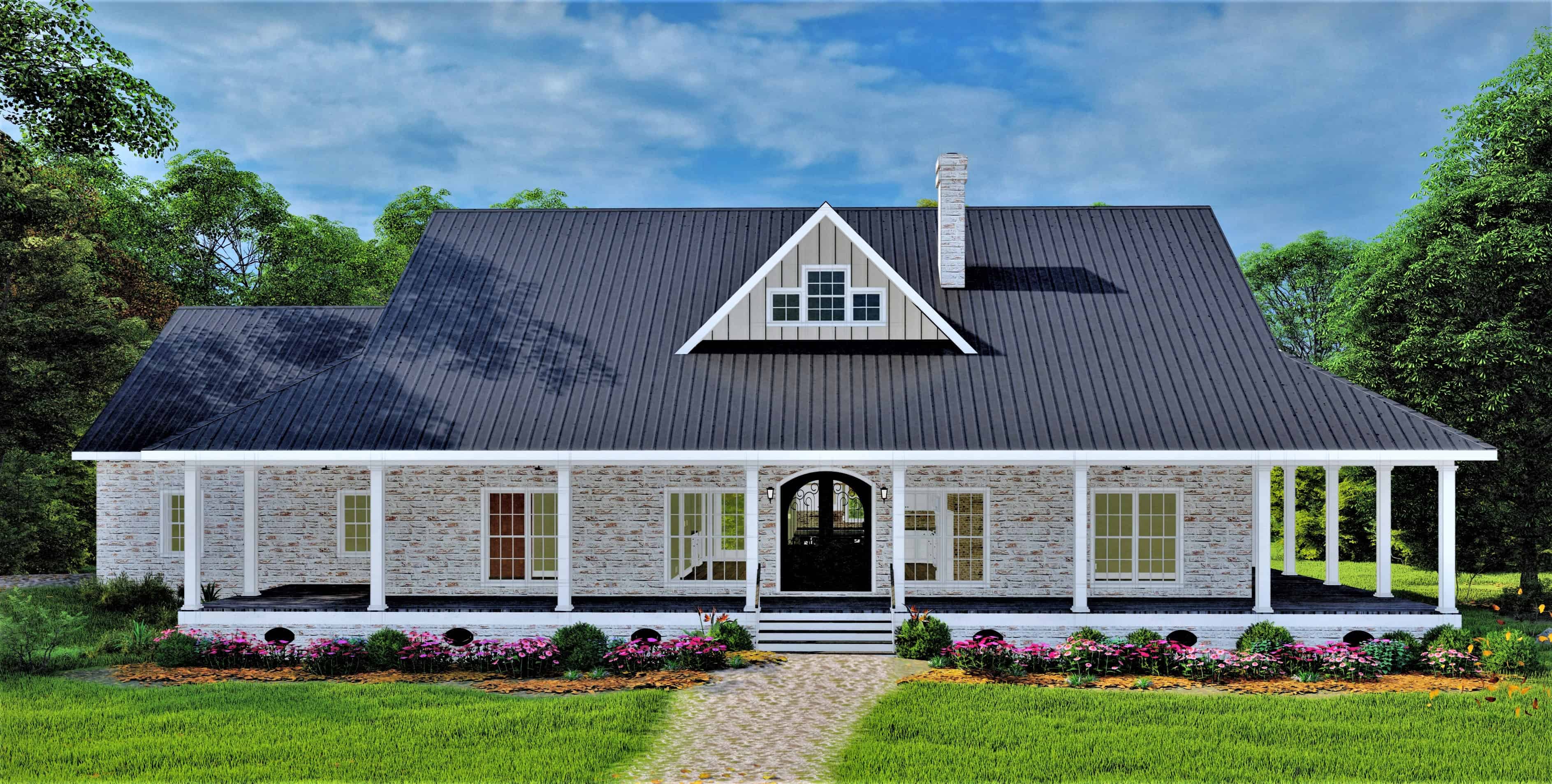 3-Bedroom, 2090 Sq Ft Ranch Home - Plan - 123-1114 #Main Exterior