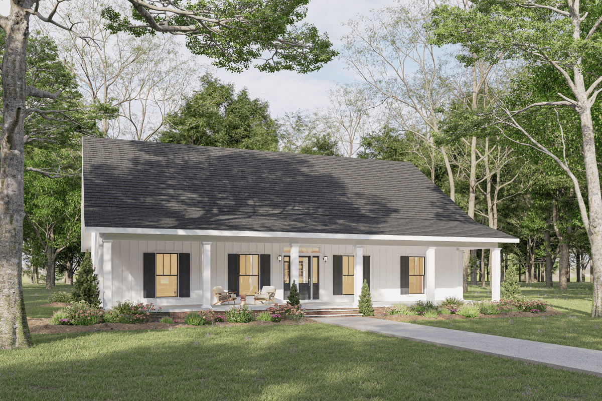 4-Bedroom, 2096 Sq Ft Ranch House - Plan #123-1120 - Front Exterior