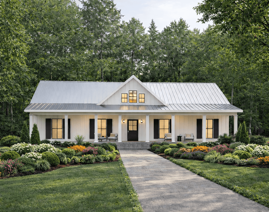 4-Bedroom, 2020 Sq Ft Country Home Plan - 123-1140 - Main Exterior