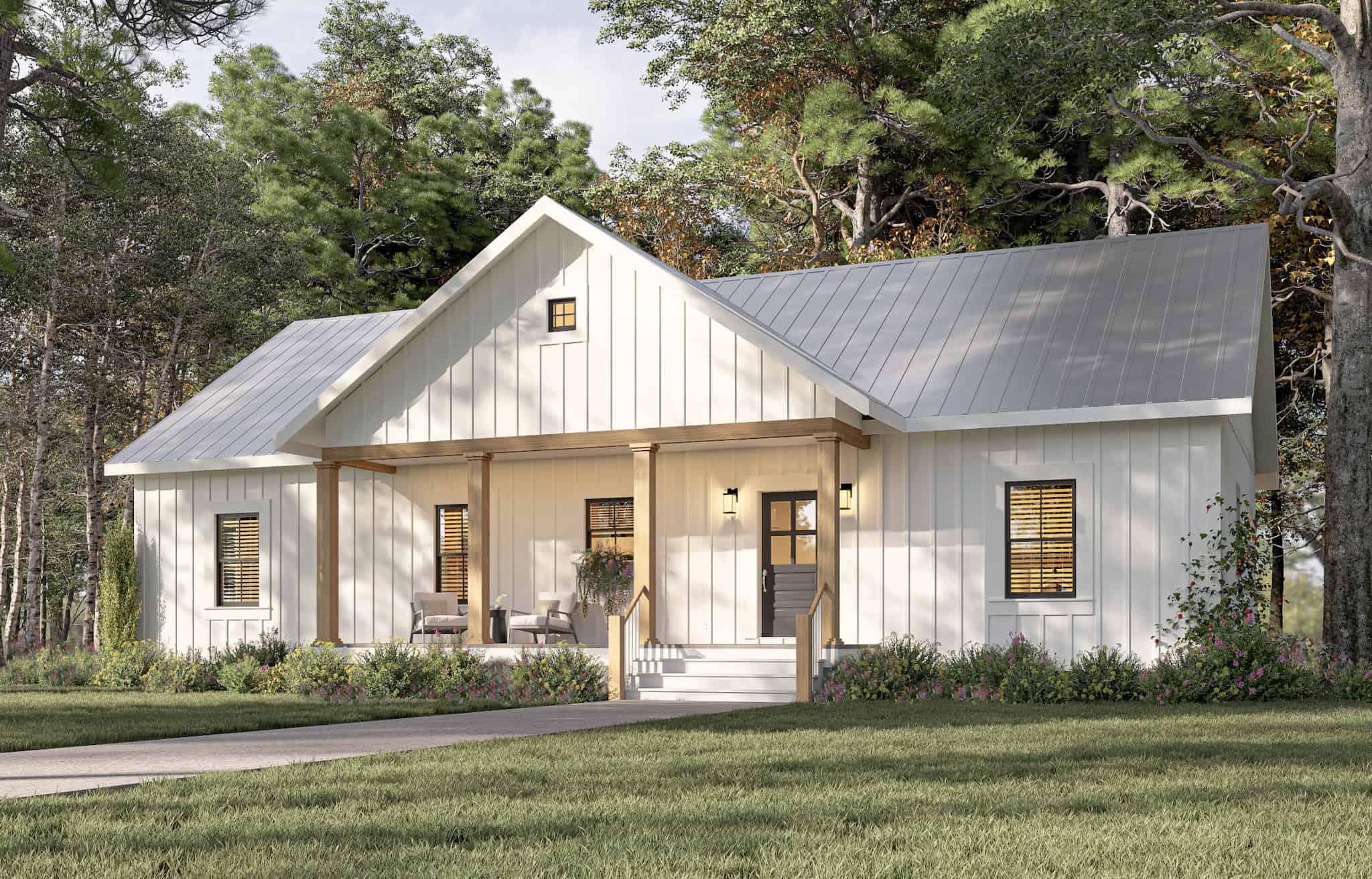 Modern Farmhouse House Plan - 3 Bedrms, 2 Baths - 1404 Sq Ft - #123-1149