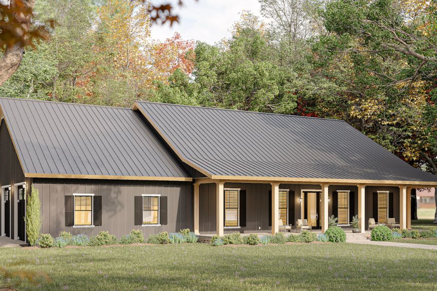 Barndominium Home Plan - 4 Bedrms, 3 Baths - 2519 Sq Ft - #123-1157