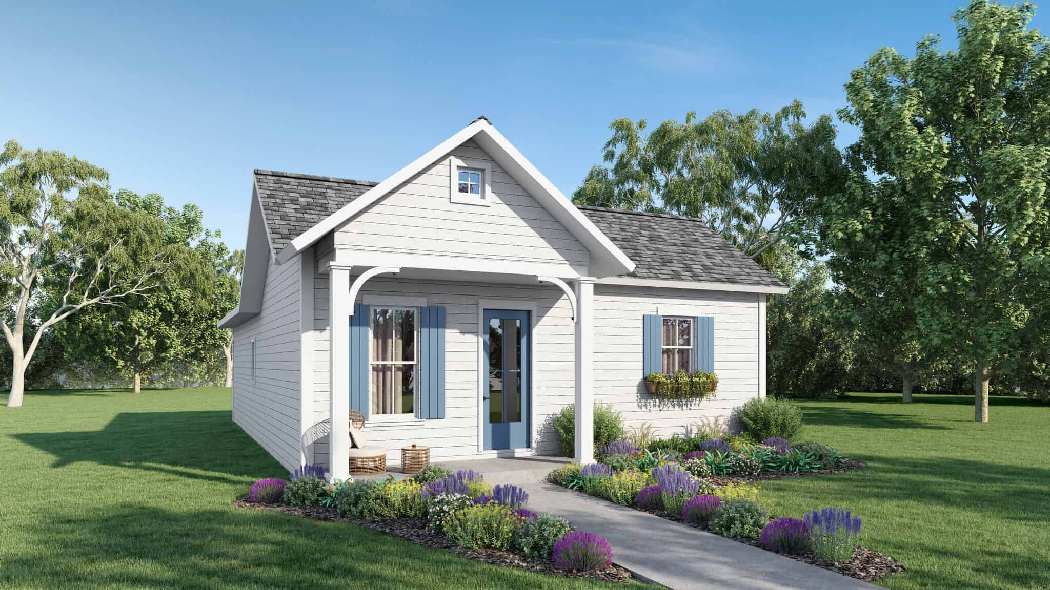 Modern Farmhouse Plan - 3 Bedrms, 2 Baths - 1320 Sq Ft - #123-1176