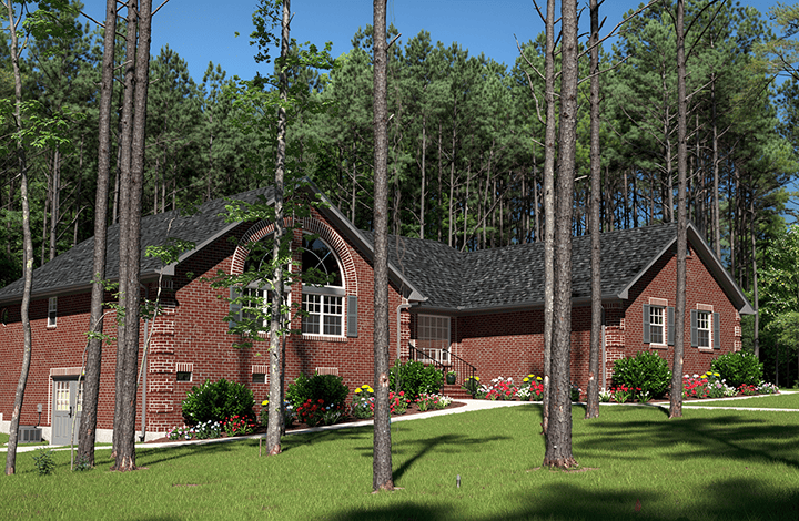 3-Bedroom, 1754 Sq Ft Small House Plans - 124-1025 - Front Exterior