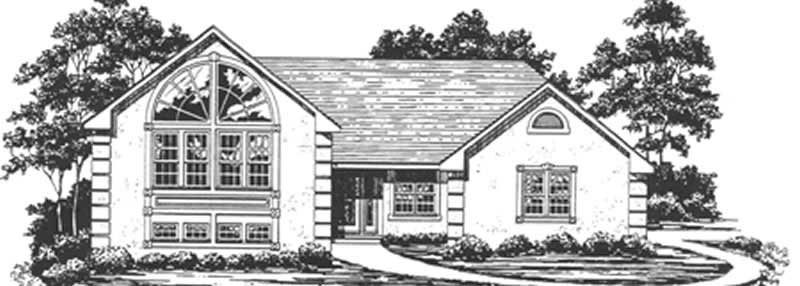3-Bedroom, 1754 Sq Ft Small House Plans - 124-1025 - Front Exterior