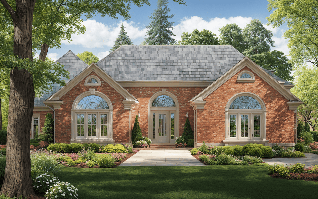 4-Bedroom, 3151 Sq Ft European House Plan - 124-1043 - Front Exterior