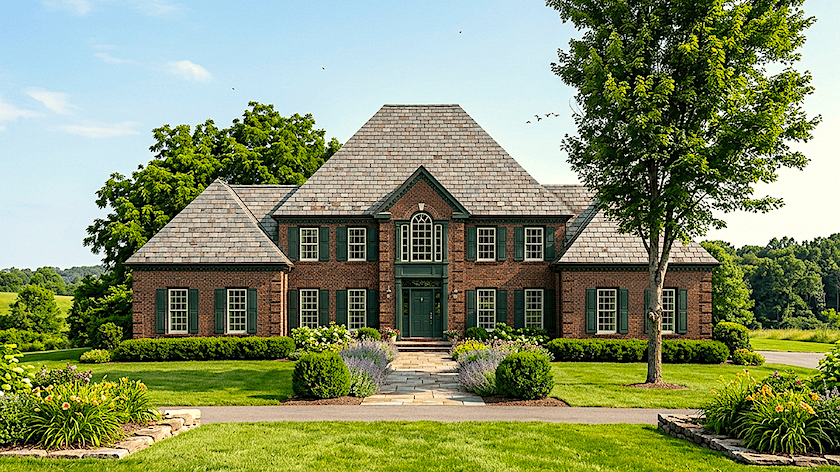 4-Bedroom, 4069 Sq Ft European Home Plan - 124-1068 - Main Exterior