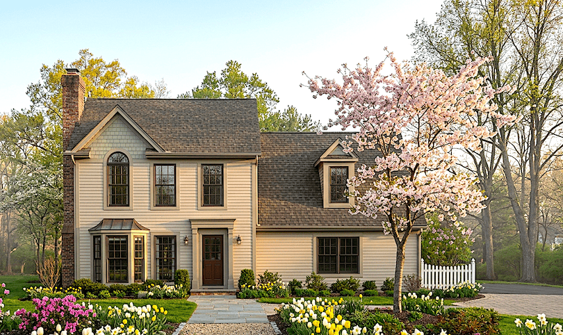 3-Bedroom, 1598 Sq Ft Colonial Home Plan - 124-1081 - Main Exterior