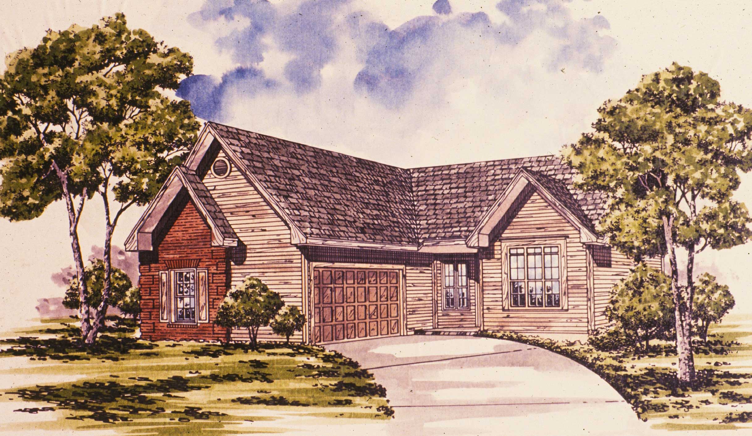 3-Bedroom, 1488 Sq Ft Ranch Home Plan - 124-1092 - Main Exterior