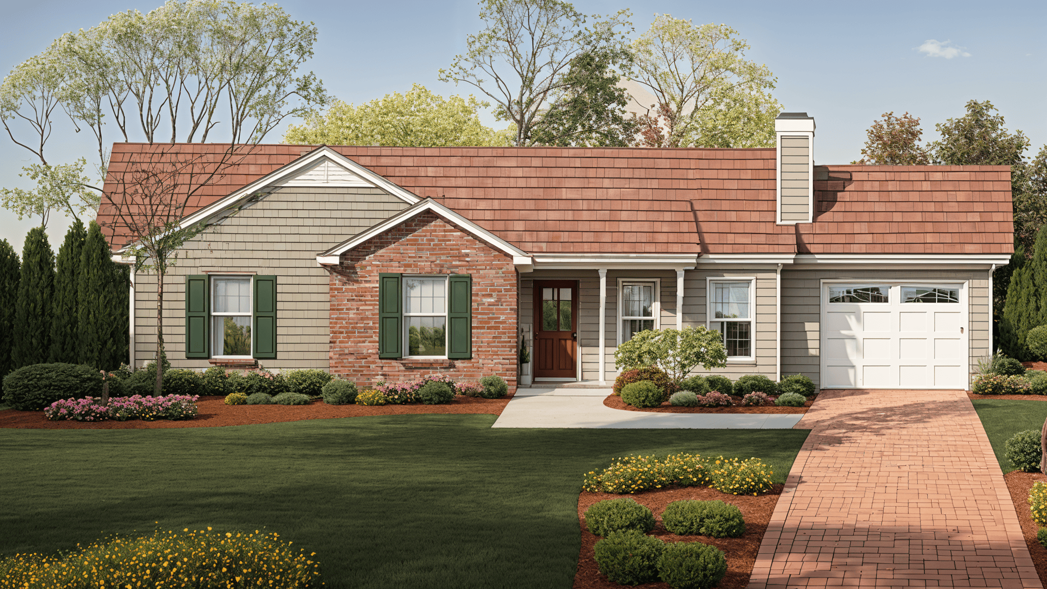 3-Bedroom, 1180 Sq Ft Ranch House Plan - 124-1137 - Front Exterior