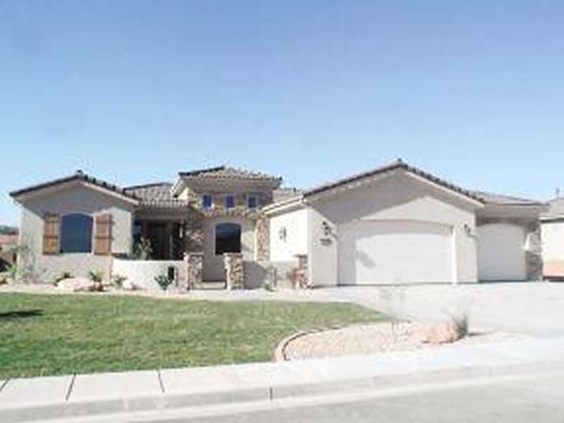 4-Bedroom, 2308 Sq Ft Mediterranean Home Plan - 125-1012 - Main Exterior