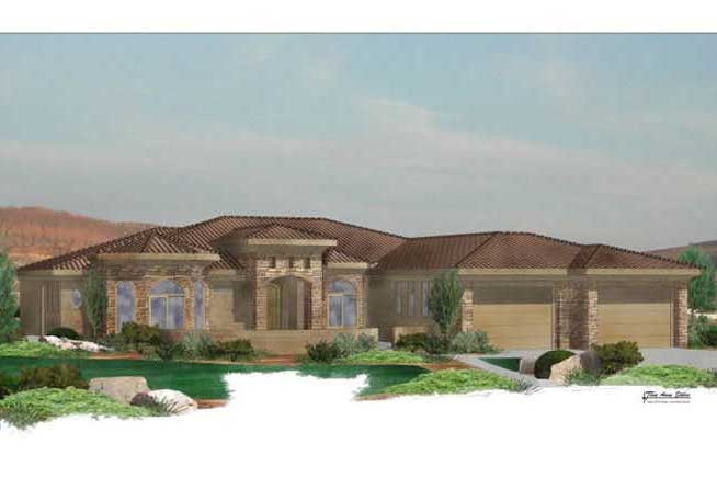 5-Bedroom, 2988 Sq Ft Mediterranean Home Plan - 125-1019 - Main Exterior