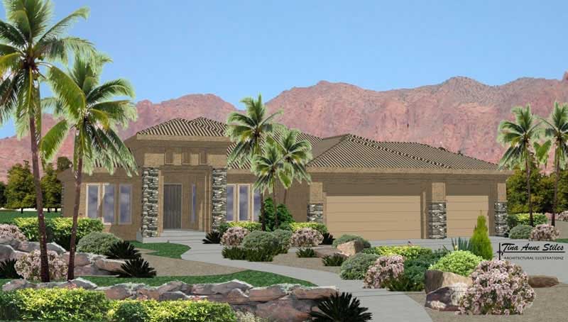 6-Bedroom, 4140 Sq Ft Mediterranean Home Plan - 125-1044 - Main Exterior