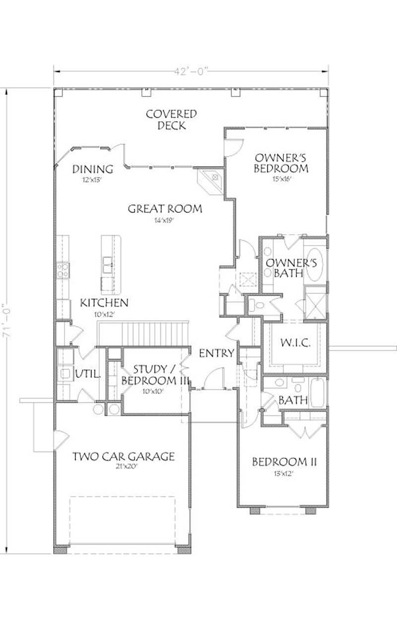 MAIN LEVEL FLOOR PLAN