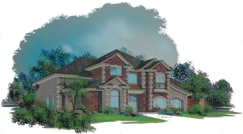 2-Bedroom, 3775 Sq Ft Southwest House Plan - 125-1189 - Front Exterior
