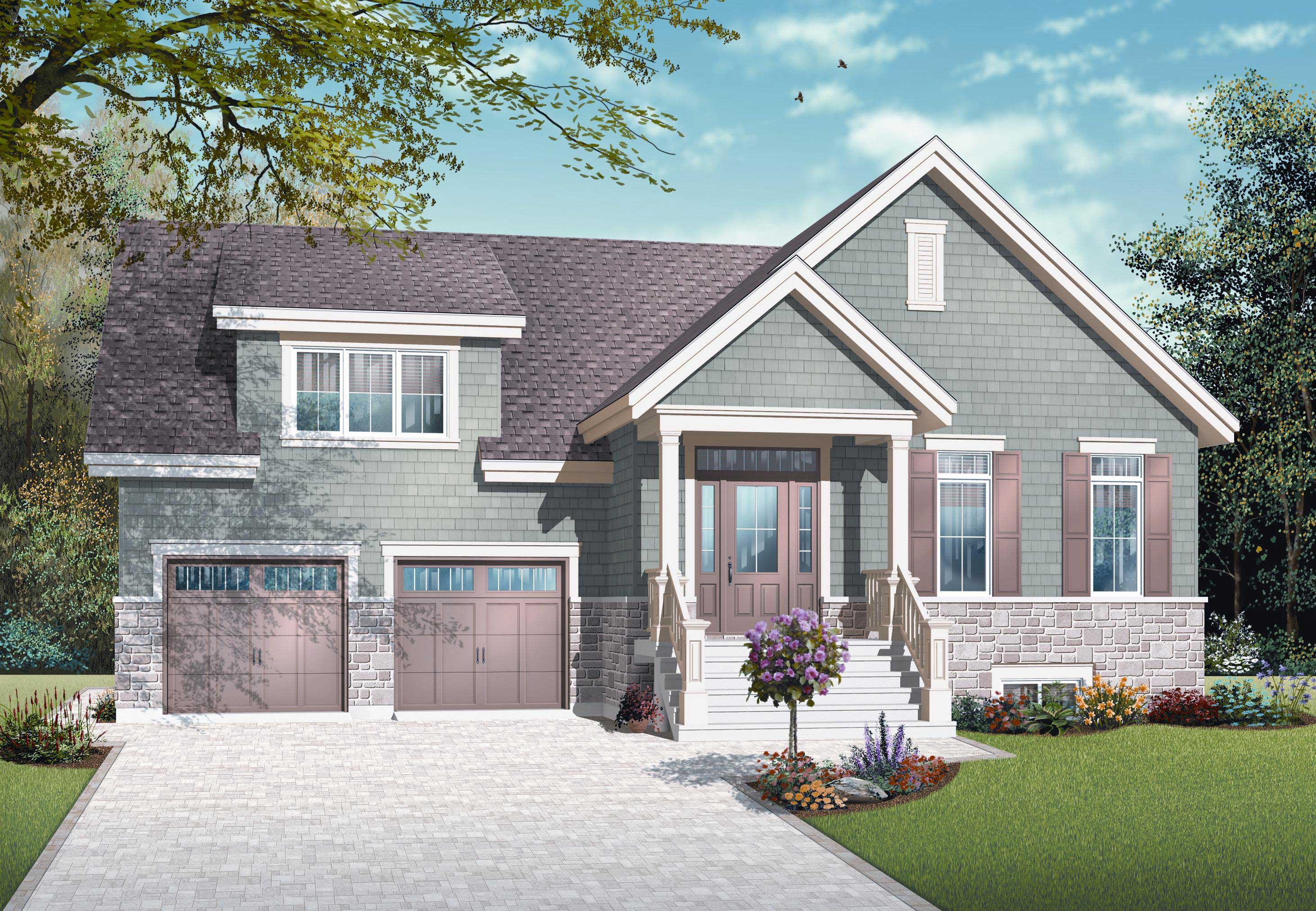 3-Bedroom, 1664 Sq Ft Cape Cod Home Plan - 126-1115 - Main Exterior