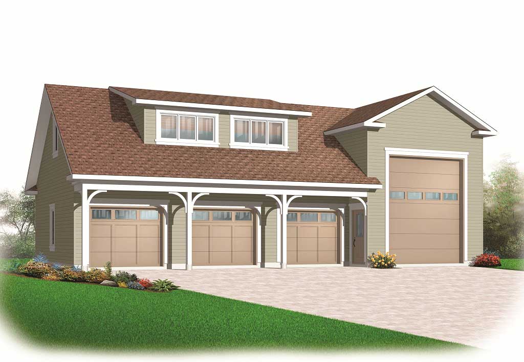 0-Bedroom, 2466 Sq Ft Garage House Plan - 126-1156 - Front Exterior