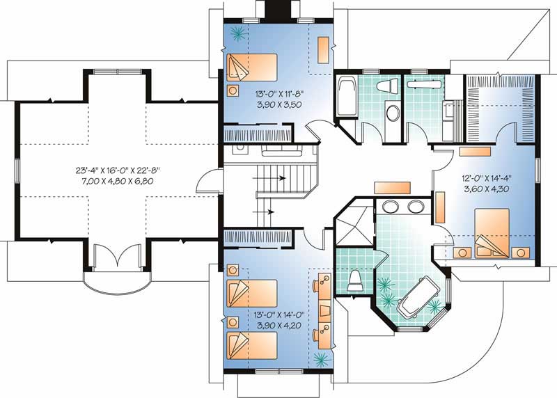 HOME PLAN SECOND LEVEL