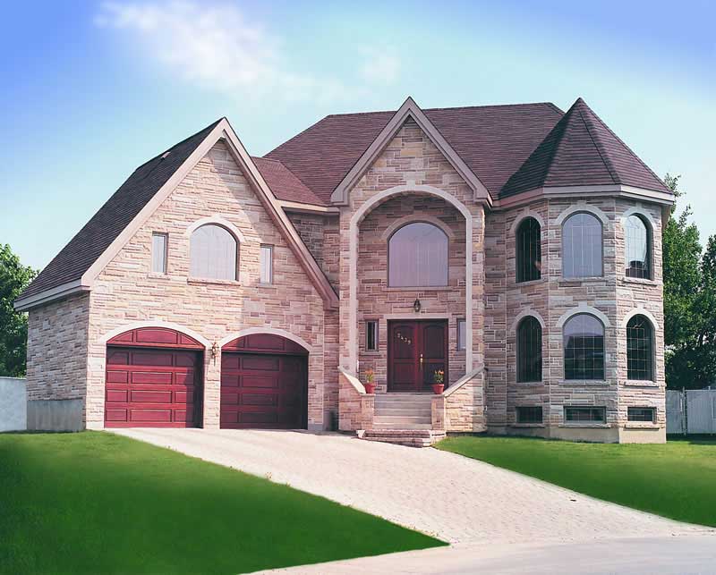 5-Bedroom, 3134 Sq Ft Contemporary House Plan - 126-1267 - Front Exterior