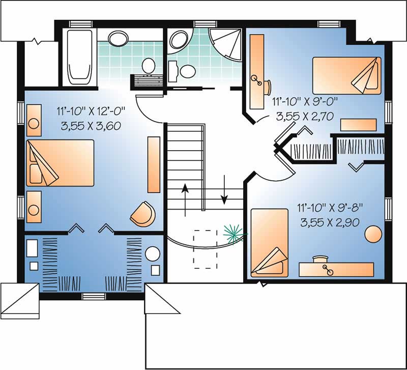 HOME PLAN SECOND LEVEL